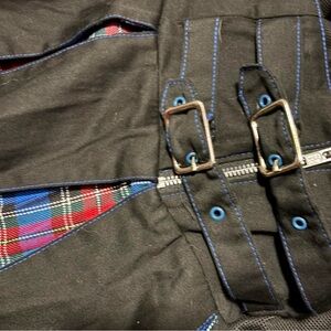 Tripp NYC Black and Blue Mini Skirt